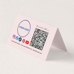 Tarjeta De Visita Conéctate con nosotros Código QR de redes sociales