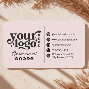 Tarjeta De Visita Conéctate Con Nosotros Social Media Contact Info P
