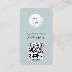 Tarjeta De Visita Conéctese con Nosotros Código QR de Redes Sociales