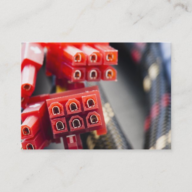 Tarjeta De Visita Conector de cable de PC (Anverso)