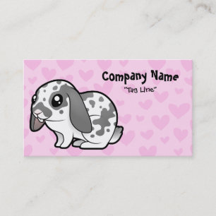 Tarjeta De Visita Conejo Amor (oreja caída pelo liso)