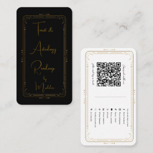 Tarjeta De Visita Conexión de redes sociales de Lector de Tarot Míst