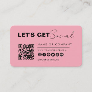Tarjeta De Visita Conexión minimalista Con El Código Qr De Los Ee.Uu