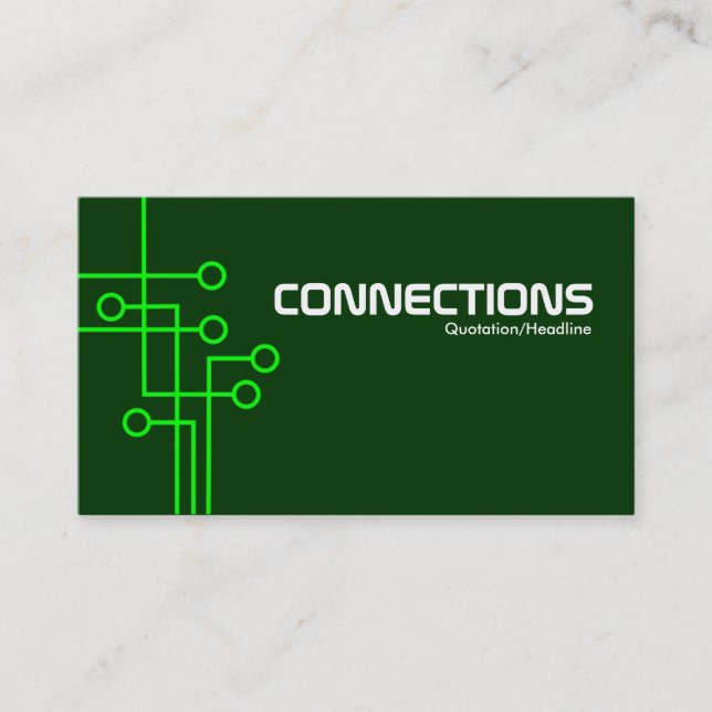 Tarjeta De Visita Conexiones - Verde oscuro (Anverso)