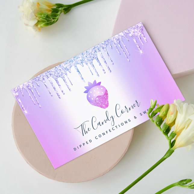 Tarjeta De Visita Confección de fresa de chocolate Perforaciones mor (Subido por el creador)