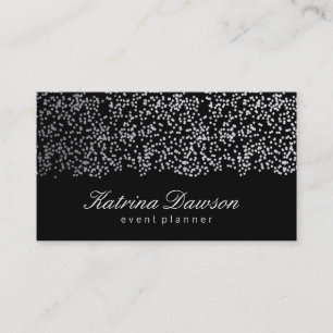 Tarjeta De Visita Confetti elegante