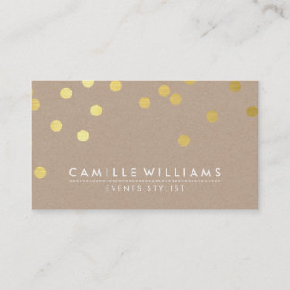 Tarjeta De Visita CONFETTI moderno patrón de punto lindo Relieve met