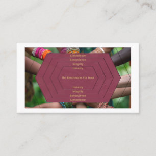 Tarjeta De Visita Confianza・ Liderazgo transformacional (código w/QR