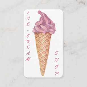Tarjeta De Visita Confitería Personalizada Helado Personalizado