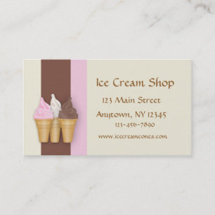 Tarjeta De Visita Conos de helado