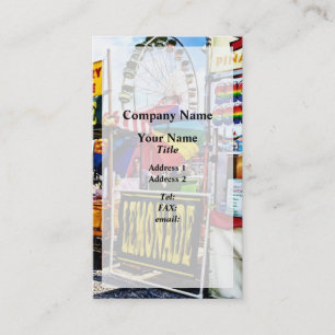 Tarjeta De Visita Conos de lanade y nieve en la Feria