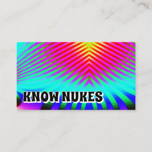 Tarjeta De Visita CONOZCA NUKES ( puede cambiar las palabras )
