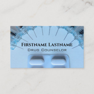 Tarjeta De Visita Consejero de Medicina Consejero de Alcohol Psicote