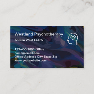 Tarjeta De Visita Consejero De Salud Mental De Psiquiatría