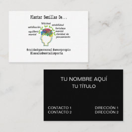Tarjeta De Visita Consejero de Salud Mental Español