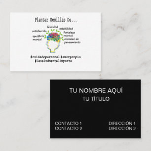 Tarjeta De Visita Consejero de Salud Mental Español