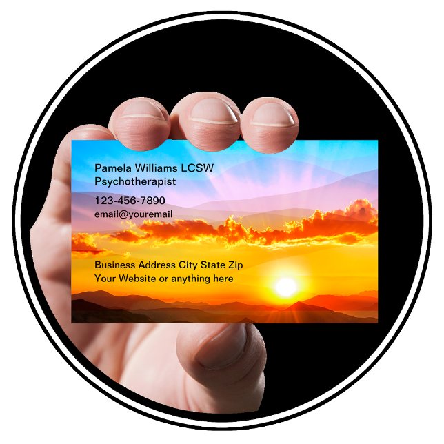 Tarjeta De Visita Consejero de Salud Mental Psicoterapeuta (Subido por el creador)