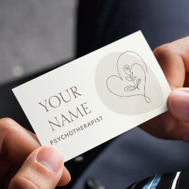 Tarjeta De Visita Consejero de Terapia Psicoterapéutica desgarró el 