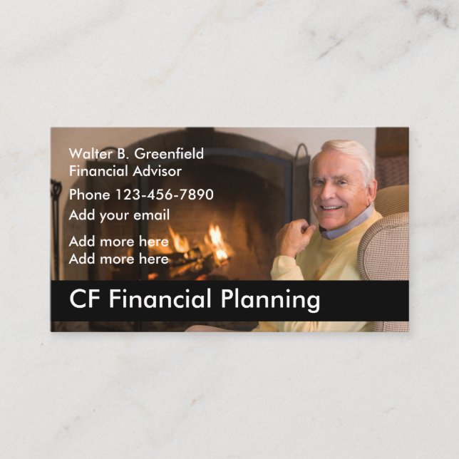 Tarjeta De Visita Consejero financiero (Anverso)