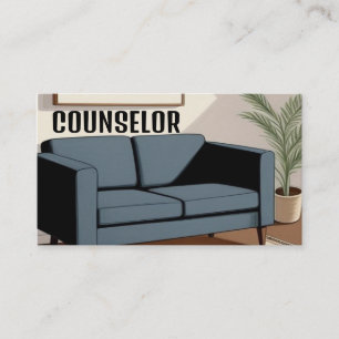 Tarjeta De Visita Consejero moderno del sofá