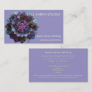 Tarjeta De Visita Consejo de Hojas   Mandala