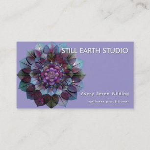 Tarjeta De Visita Consejo de Hojas   Mandala