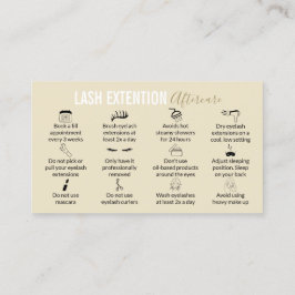 Tarjeta De Visita Consejos e instrucciones de cuidado posterior de p