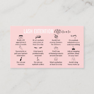 Tarjeta De Visita Consejos e instrucciones para el cuidado después d