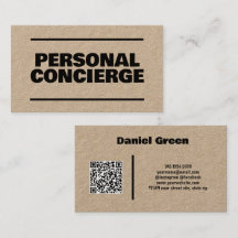 Conserje personal QR Kraft