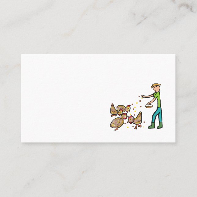 Tarjeta De Visita Conservación del pollo (Anverso)