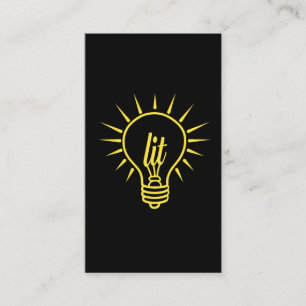 Tarjeta De Visita Consiga a Lit el electricista divertido regalo
