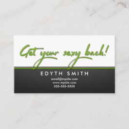 Tarjeta De Visita Consiga su parte posterior atractiva - trabaja el