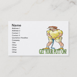 Tarjeta De Visita Consiga su putt encendido