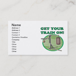 Tarjeta De Visita Consiga su tren encendido