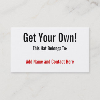 Tarjeta De Visita ¡Consiga sus los propios!