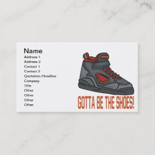 Tarjeta De Visita Consiguió ser los zapatos