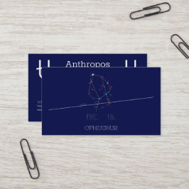 Tarjeta De Visita Constelación de Zodiac Ophiuchus
