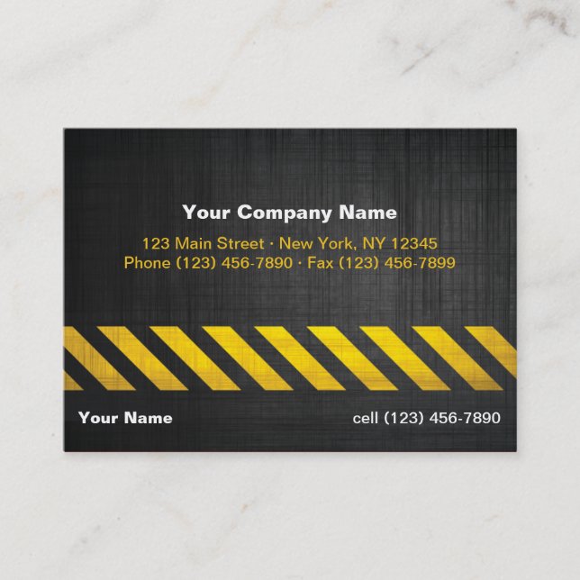 Tarjeta De Visita Construcción (Anverso)