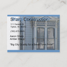 Tarjeta De Visita Construcción aguda