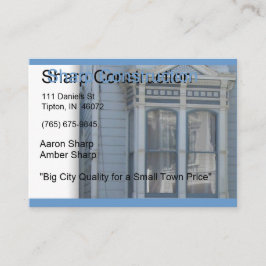 Tarjeta De Visita Construcción aguda