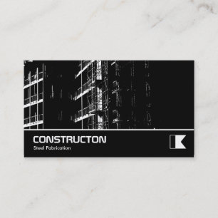 Tarjeta De Visita Construcción - Alto contraste