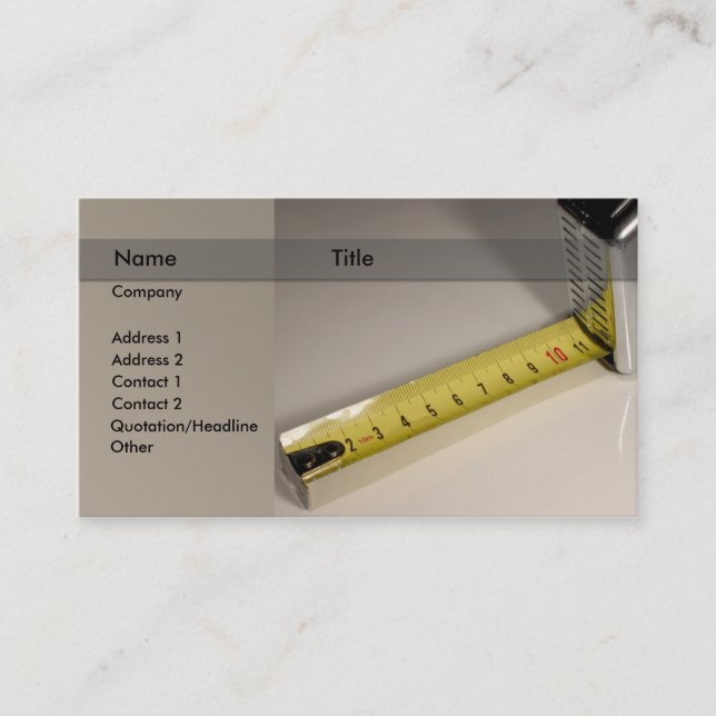 Tarjeta De Visita construcción/arquitecto/diseñador (Anverso)