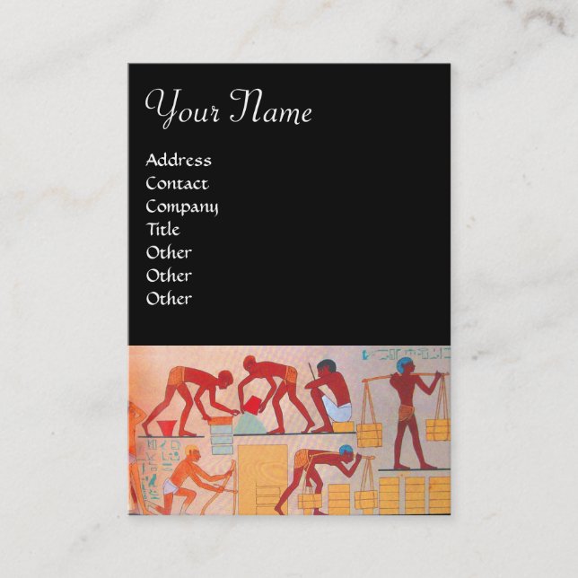 Tarjeta De Visita CONSTRUCCIÓN ARQUITECTURAL amarillo rojo (Anverso)