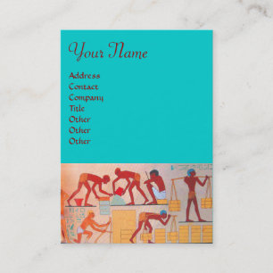 Tarjeta De Visita CONSTRUCCIÓN ARQUITECTURAL azul rojo