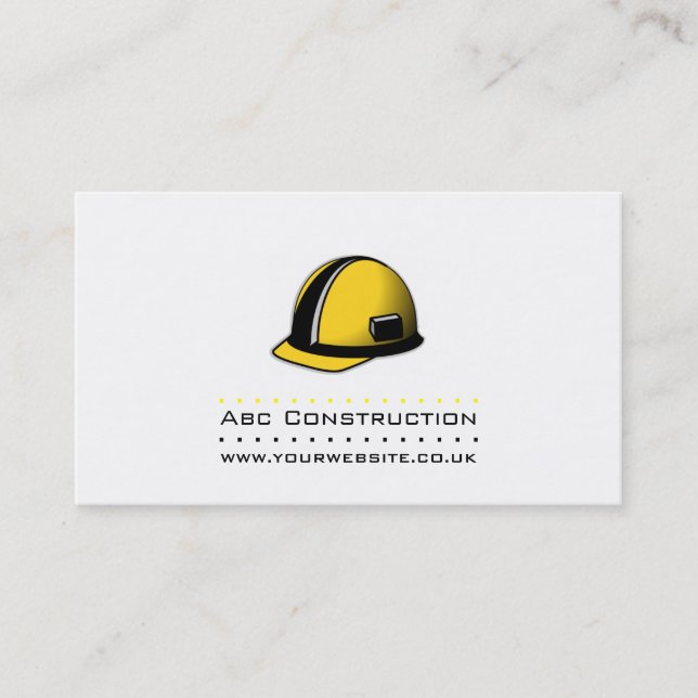 Tarjeta de visita Construcción/Construcción (Anverso)
