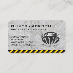 Tarjeta De Visita Construcción   Constructor   Contratista general