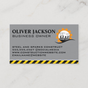 Tarjeta De Visita Construcción Contratista general