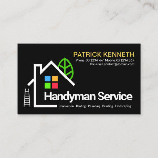 Tarjeta De Visita Construcción creativa Contractor de Handyman