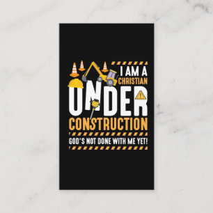 Tarjeta De Visita Construcción cristiana Dios Fe Religión Cristo