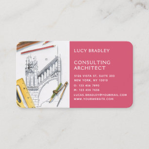 Tarjeta De Visita Construcción de arquitectos modernos y elegantes